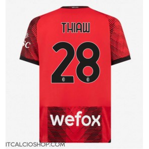 AC Milan Malick Thiaw #28 Prima Maglia 2023-24 Manica Corta